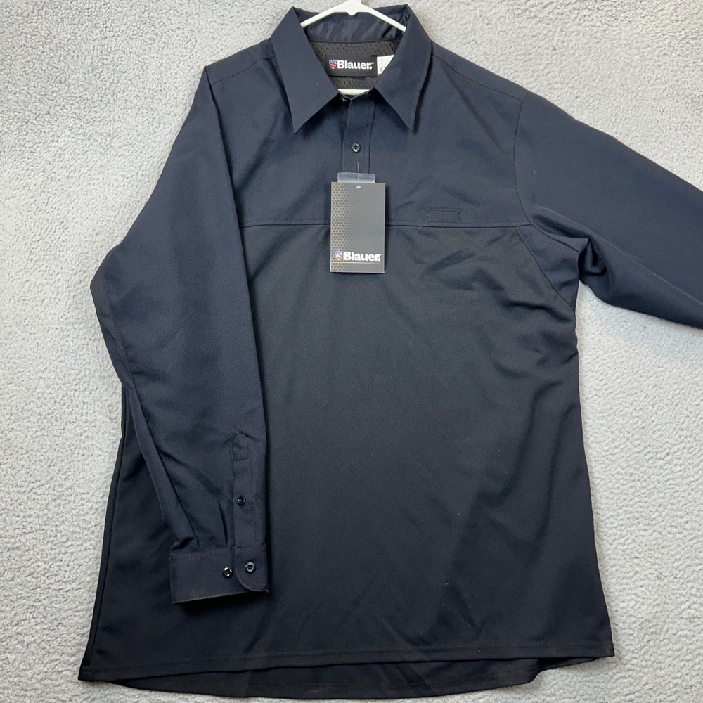 NEW Blauer Base Shirt Mens 2XL ArmorSkin Dark Navy Tactical Uniform Long Sleeve